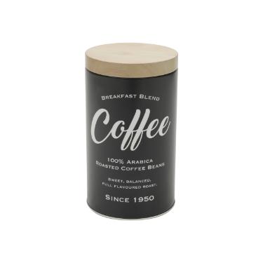 Lata de Metal Coffe Preto