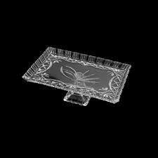 Prato Retangular para Bolo com P� Janine