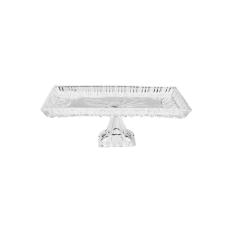 Prato Retangular para Bolo com P� Janine