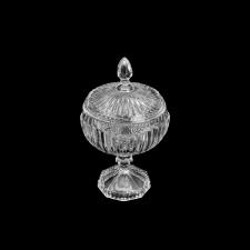 Potiche Pequeno de Cristal com P� Elisabeth