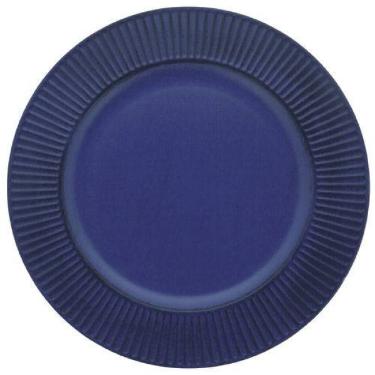 Sousplat Listras Azul Marinho