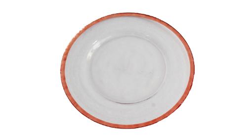 Sousplat Liso com Borda Rose Gold