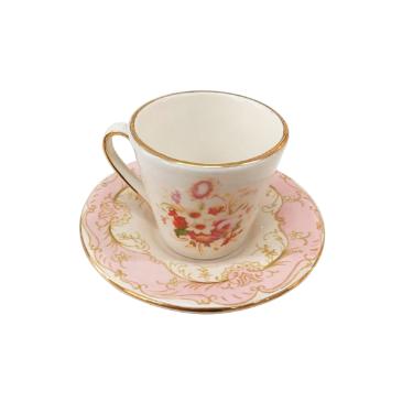 X�cara para Caf� Floreal Vintage Rosa