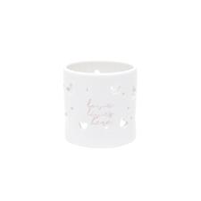 Casti�al de Porcelana Love Lives Here Branco