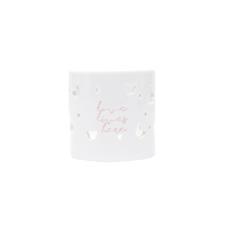 Casti�al de Porcelana Love Lives Here Branco