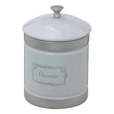 Lata Branca com Detalhe Cinza para A�ucar