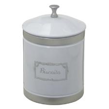 Lata Branca com Detalhe Cinza para Biscoito