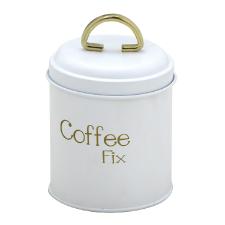 Lata Branco com Dourado para Caf�