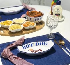 Barquinha Hot Dog de Cer�mica