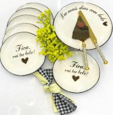 Prato de Sobremesa Fica Vai Ter Bolo