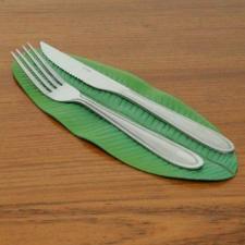 Anel de guardanapo folha de bananeira