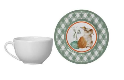 X�cara de Ch� com Pires Bunny P�scoa