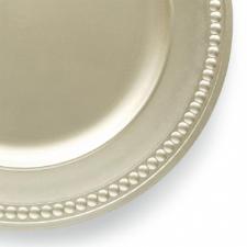 Sousplat Galles Dots Champagne