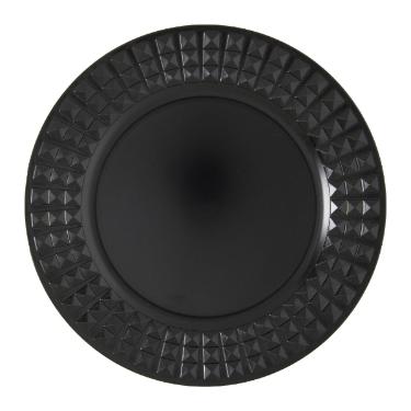 Sousplat Galles Diamonds Black Matte
