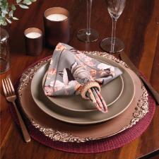 Sousplat Galles Barroco Rose Gold Antique