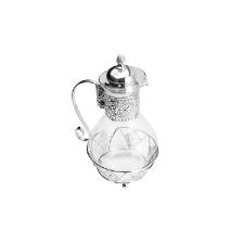 Jarra de Vidro com Tampa de Zamac Silver Plated Mascate 1,6L