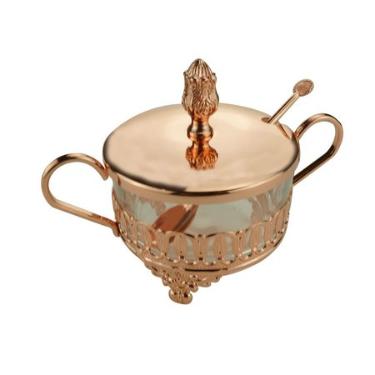 A�ucareiro com Colher Flor de Lis Ros�