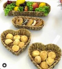 Cestinha de Vime Bread Basket Natural Grande