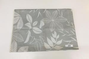 Trilho de Mesa Cinza Folhagem Branca