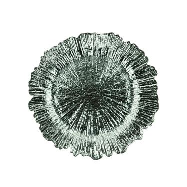 Sousplat de Plastico Prateado