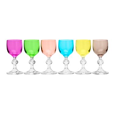 Conjunto com 6 Ta�as para Licor Klaudie Sterna Sortida 50ml