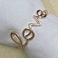 Jogo com 4 Porta Guardanapos em Metal Love Cobre Rose