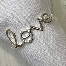 Jogo com 4 Porta Guardanapos em Metal Love Prata