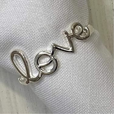 Jogo com 4 Porta Guardanapos em Metal Love Prata