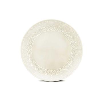 Prato Raso Relieve Branco