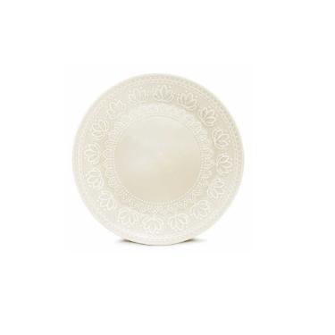 Prato de Sobremesa Relieve Branco