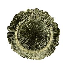 Sousplat de Plastico Dourado