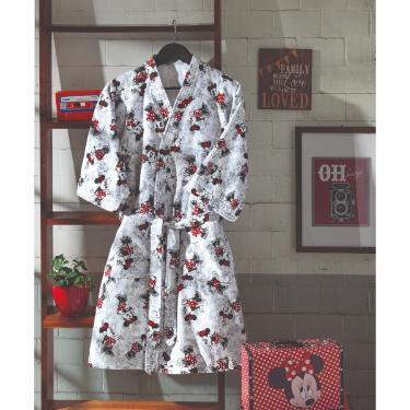 ROUP�O ADULTO AVELUDADO MINNIE COM MANGA TAMANHO M - DOHLER