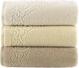 TOALHA DE BANHO GIGANTE ANTONIETA 86 X 150 CM BEGE BONE - KARSTEN