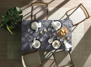 TOALHA DE MESA KARSTEN HAROLD BRANCO RETANGULAR 12 LUGARES - 160 X 320 CM