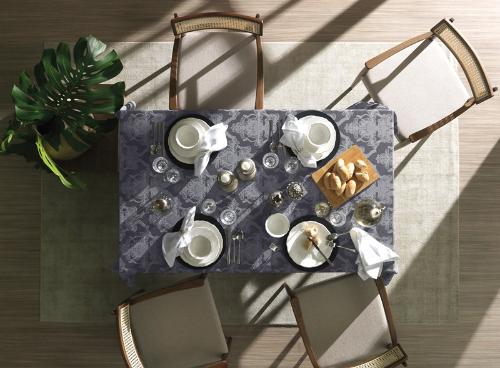 TOALHA DE MESA KARSTEN HAROLD BRANCO RETANGULAR 12 LUGARES - 160 X 320 CM