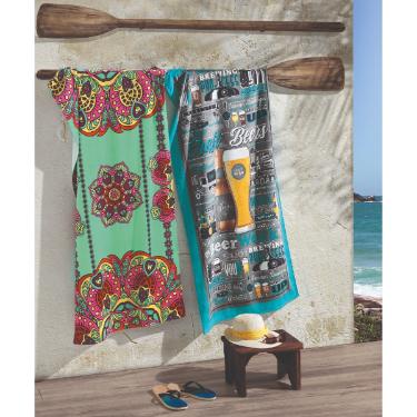 TOALHA DE PRAIA AVELUDADA MANDALA - DOHLER