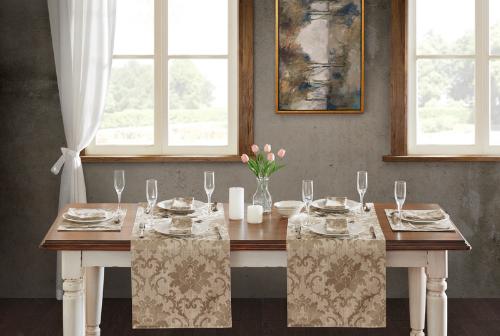 TRILHO DE MESA TOSCANA HOME DESIGN FLOREN�A BEGE