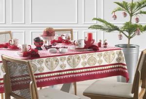 TOALHA DE MESA TEMPO DE ACREDITAR 1.38 X 1.38 - KARSTEN