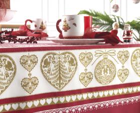 TOALHA DE MESA TEMPO DE ACREDITAR 1.38 X 1.38 - KARSTEN