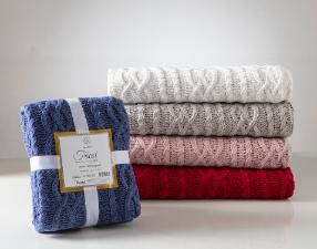 MANTA TRICOT CHENILLE