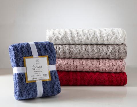 MANTA TRICOT CHENILLE