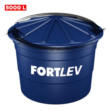 CAIXA D'AGUA 5000 LITROS PVC COM TAMPA ROSC�VEL - FORTLEV