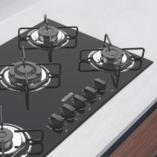 Fogao Cooktop 5 Bocas Tramontina 5GG 70 Bivolt Glass Brasil
