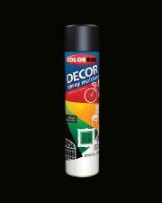 Tinta Spray Multiuso Preto Brilhante Decor Colorgin