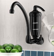 Torneira Parede com Filtro Acqua Bella Preta