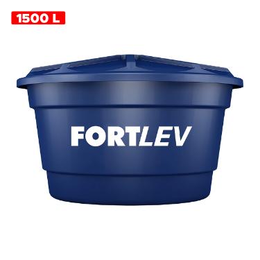 CAIXA D'AGUA 1500 LITROS PVC COM TAMPA - FORTLEV