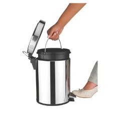 Lixeira Inox com Pedal Brasil 5 L Tramontina