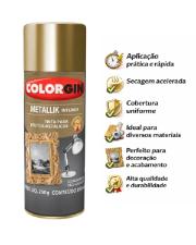 Tinta Spray Multiuso Decor Metallik Ouro 52