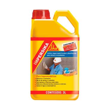 Aditivo 2 em 1 Impermeabiliza E D� Liga. Impersika 3L