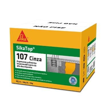 Sika Top 107 Caixa Com 18kg Cinza - Sika